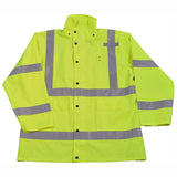 Lime Waterproof Hi-Vis Rain Jacket