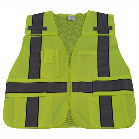 Solid Lime Reflective Vest - REBEL Safety Gear