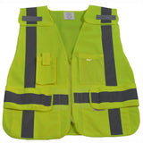 Lime Expandable 5-Point Breakaway Public Safety Vest