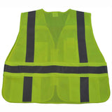 Lime Expandable 5-Point Breakaway Public Safety Vest