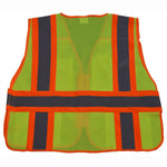 Lime/Orange Two Tone 5-Point Breakaway Public Safety Vest
