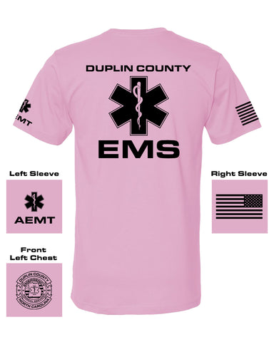 Duplin County Pink EMS Shirt - AEMT