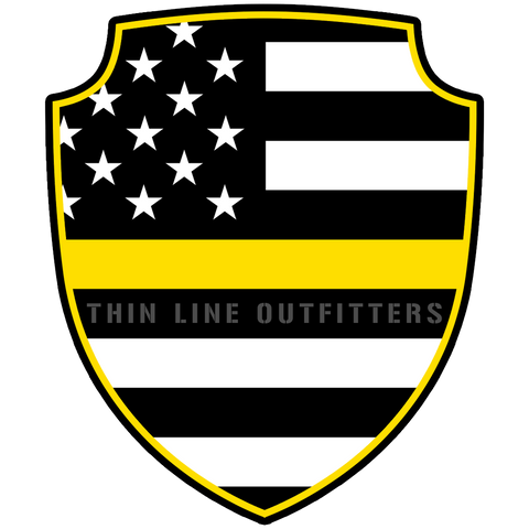 Thin Gold Line Badge Decal